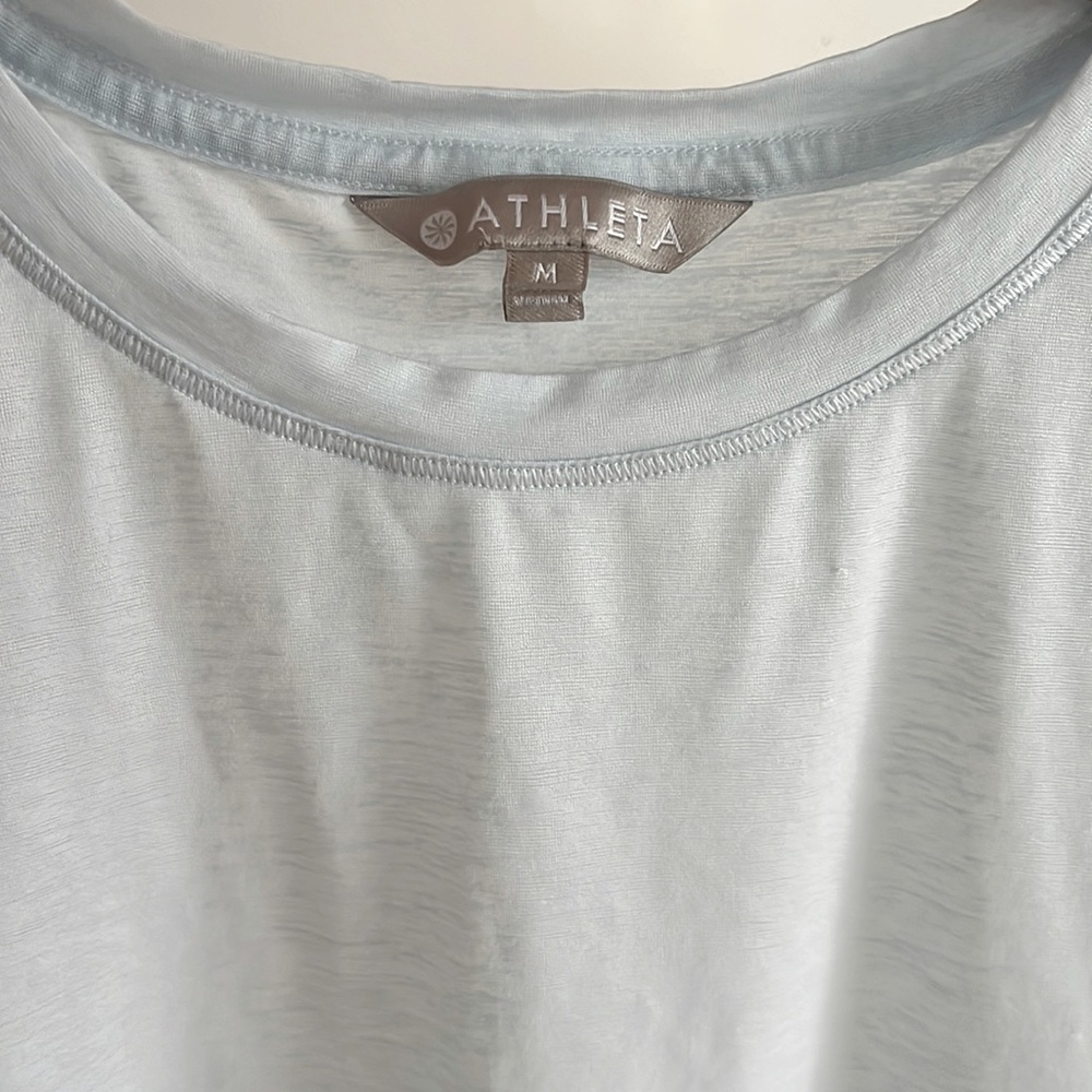 Athleta cropped burnout muscle tee, sz. Medium - Picture 4 of 5
